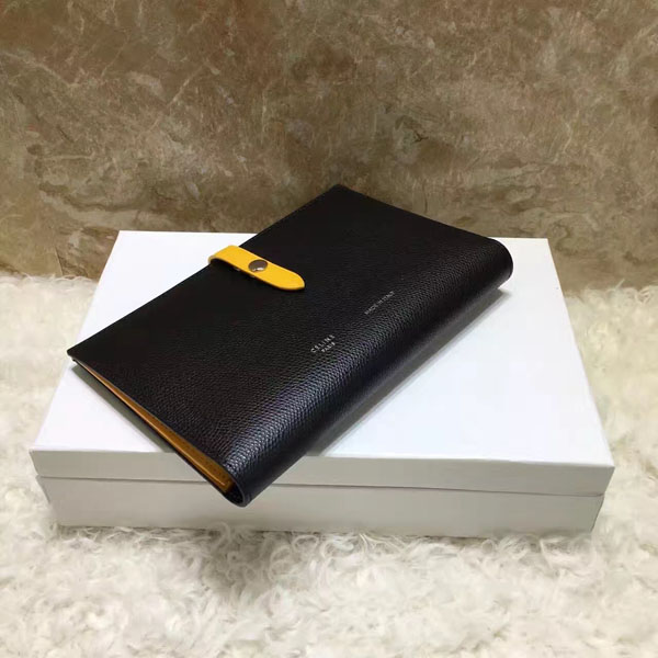 セリーヌ 2017年秋冬新作 セリーヌ コピー 財布 10487 3AI5 11BC STRAP BLACK/CORN ブラック